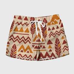 Шорты женские Паттерн с индийскими мотивами, цвет: 3D-принт