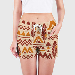 Шорты женские Паттерн с индийскими мотивами, цвет: 3D-принт — фото 2