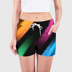 Шорты женские Multicoloured, цвет: 3D-принт — фото 2