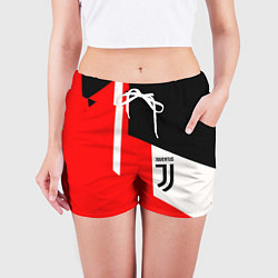 Шорты женские Juventus sport geometry, цвет: 3D-принт — фото 2