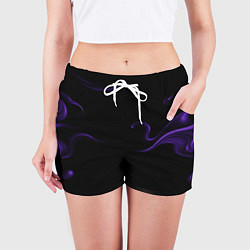 Шорты женские The color purple is an abstraction, цвет: 3D-принт — фото 2