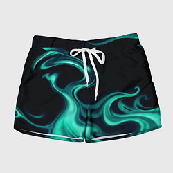 Женские шорты Color turquoise black