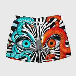 Шорты женские Глаз и щупальца, цвет: 3D-принт