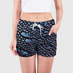 Шорты женские Макро кожа змеи, цвет: 3D-принт — фото 2