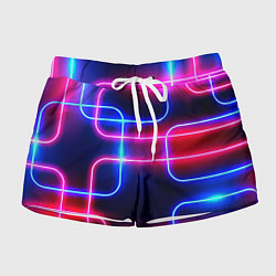 Женские шорты Цветные светящиеся неоны