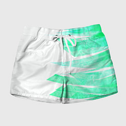 Женские шорты Color white light blue strip