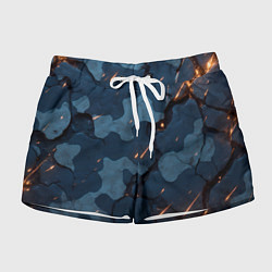 Шорты женские Камуфляжные плиты текстура, цвет: 3D-принт