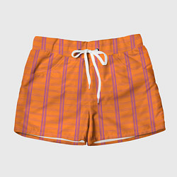 Шорты женские Color orange cage, цвет: 3D-принт
