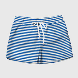 Шорты женские Тельняшка десантника с полосами, цвет: 3D-принт