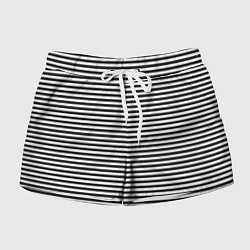 Шорты женские Тельняшка подводника, цвет: 3D-принт