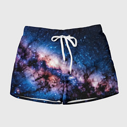 Шорты женские Фантастический космос звёзды и туманности, цвет: 3D-принт