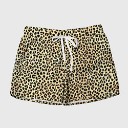 Шорты женские Мелкий леопардовый, цвет: 3D-принт