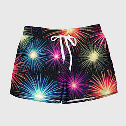 Женские шорты Стилизованный праздничный салют