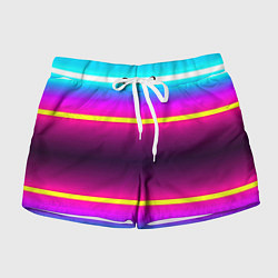 Шорты женские Color neon, цвет: 3D-принт