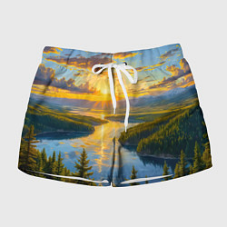 Женские шорты Золотой путь реки
