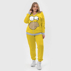 Женский 3D-костюм Лицо Гомера, цвет: 3D-меланж — фото 2