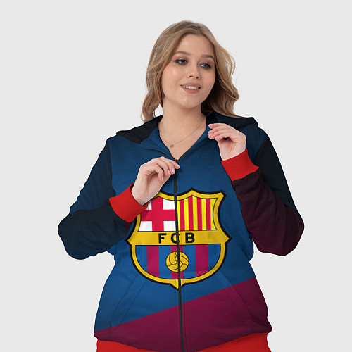 Женский костюм FCB Barcelona / 3D-Красный – фото 3