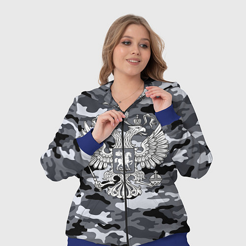 Женский костюм Городской камуфляж Россия / 3D-Синий – фото 3