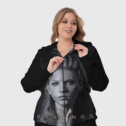 Женский костюм Vikings: Ladgerda / 3D-Черный – фото 3