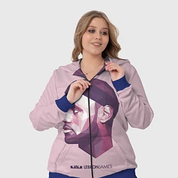 Женский 3D-костюм LeBron James: Poly Violet, цвет: 3D-синий — фото 2