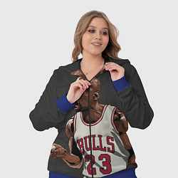 Женский 3D-костюм Bulls 23: Jordan, цвет: 3D-синий — фото 2