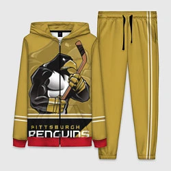Женский 3D-костюм Pittsburgh Penguins, цвет: 3D-красный