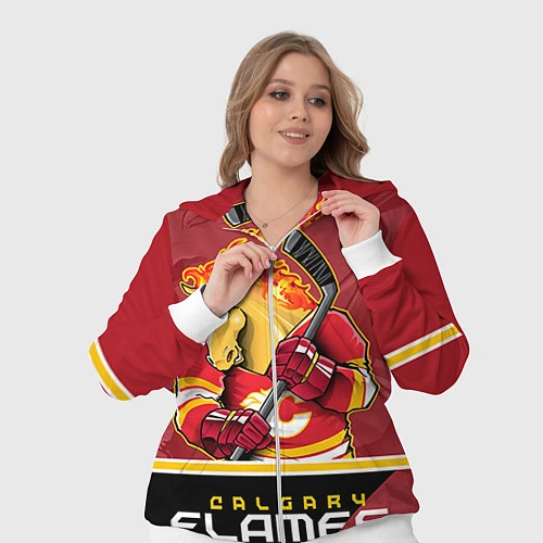 Женский костюм Calgary Flames / 3D-Белый – фото 3