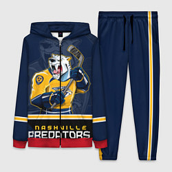 Женский 3D-костюм Nashville Predators, цвет: 3D-красный