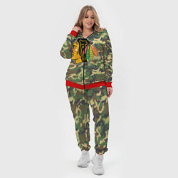 Женский 3D-костюм Blackhawks Camouflage, цвет: 3D-красный — фото 2