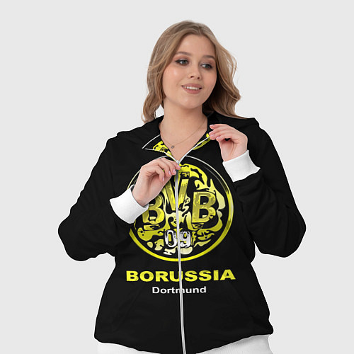 Женский костюм Borussia Dortmund / 3D-Белый – фото 3