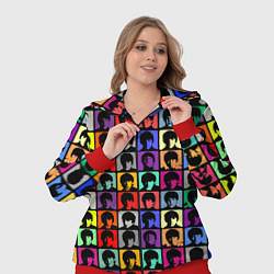 Женский 3D-костюм The Beatles: pop-art, цвет: 3D-красный — фото 2