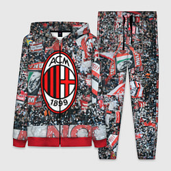 Женский 3D-костюм Milan FC, цвет: 3D-красный