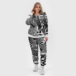 Женский 3D-костюм Полосатая зебра, цвет: 3D-белый — фото 2