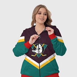 Женский 3D-костюм NHL: Anaheim Ducks, цвет: 3D-красный — фото 2