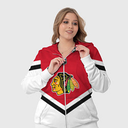 Женский 3D-костюм NHL: Chicago Blackhawks, цвет: 3D-белый — фото 2