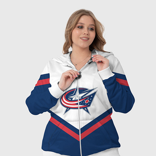 Женский костюм NHL: Columbus Blue Jackets / 3D-Белый – фото 3