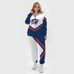 Женский 3D-костюм NHL: Columbus Blue Jackets, цвет: 3D-синий — фото 2