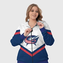 Женский 3D-костюм NHL: Columbus Blue Jackets, цвет: 3D-синий — фото 2