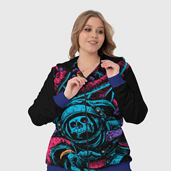 Женский 3D-костюм Космический осьминог, цвет: 3D-синий — фото 2