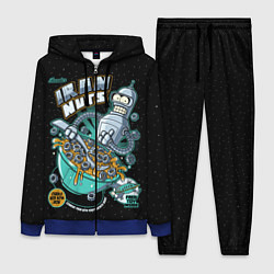 Женский 3D-костюм Iron Nuts, цвет: 3D-синий