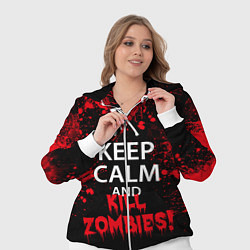 Женский 3D-костюм Keep Calm & Kill Zombies, цвет: 3D-белый — фото 2