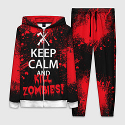 Женский 3D-костюм Keep Calm & Kill Zombies цвета 3D-белый — фото 1