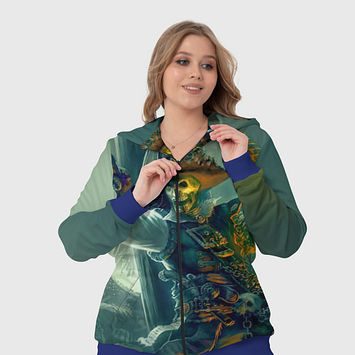 Женский костюм Пират / 3D-Синий – фото 3