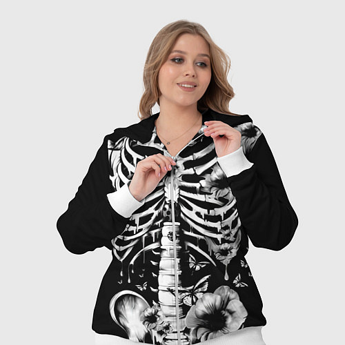 Женский костюм Floral Skeleton / 3D-Белый – фото 3