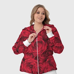 Женский 3D-костюм Красные розы, цвет: 3D-белый — фото 2