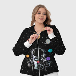 Женский 3D-костюм Космический жонглер, цвет: 3D-белый — фото 2