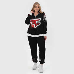 Женский 3D-костюм FaZe Clan: Black collection, цвет: 3D-белый — фото 2