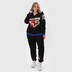 Женский 3D-костюм FaZe Clan: Black collection, цвет: 3D-синий — фото 2