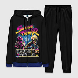 Женский 3D-костюм Sesame Fighter, цвет: 3D-синий