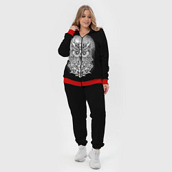 Женский 3D-костюм Королевская сова, цвет: 3D-красный — фото 2